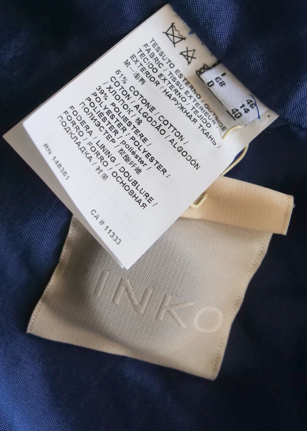 Thumbnail: Pinko Stipato Blue Jacket | UK 14