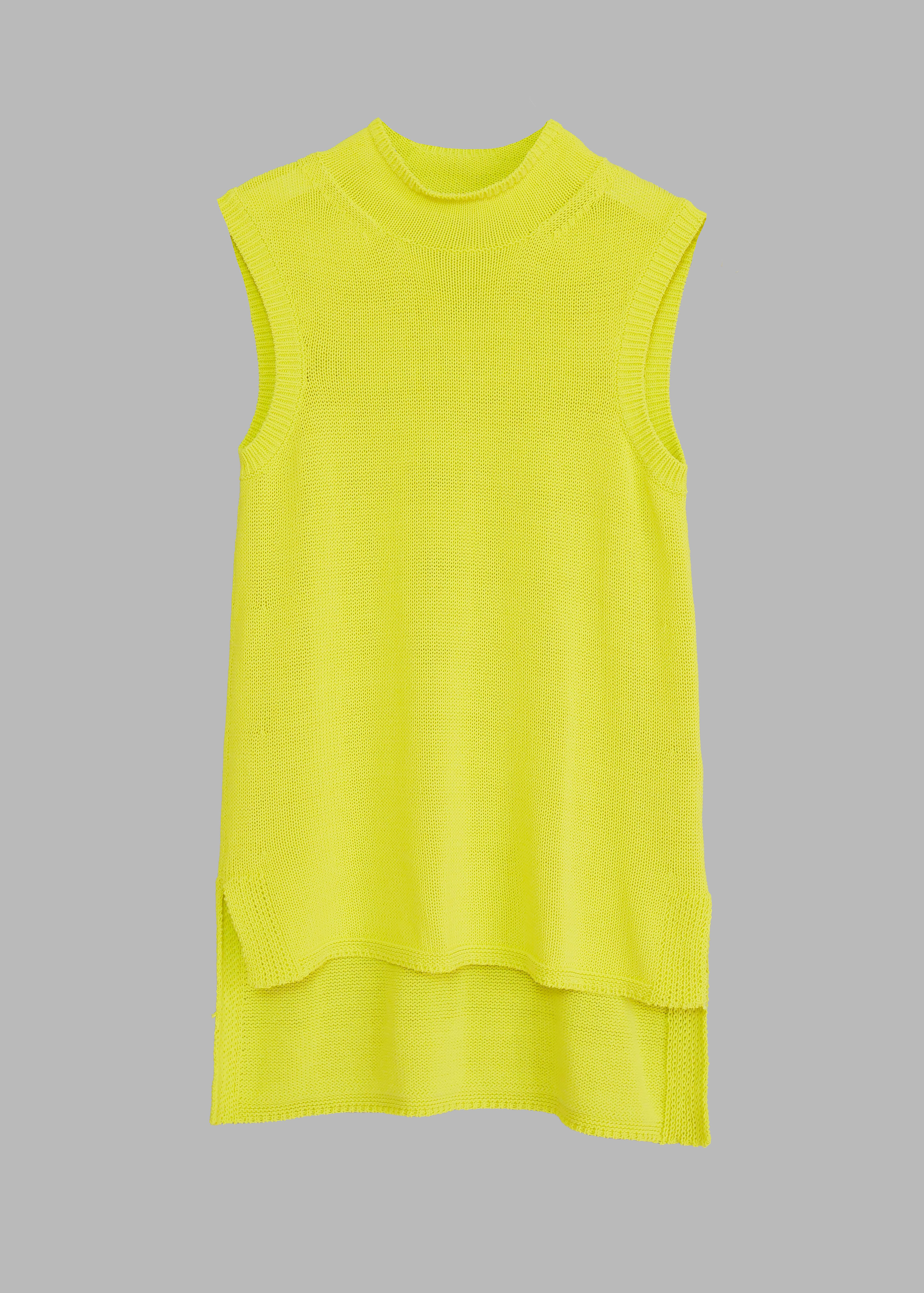 Karen Millen Lime Yellow Top | XS