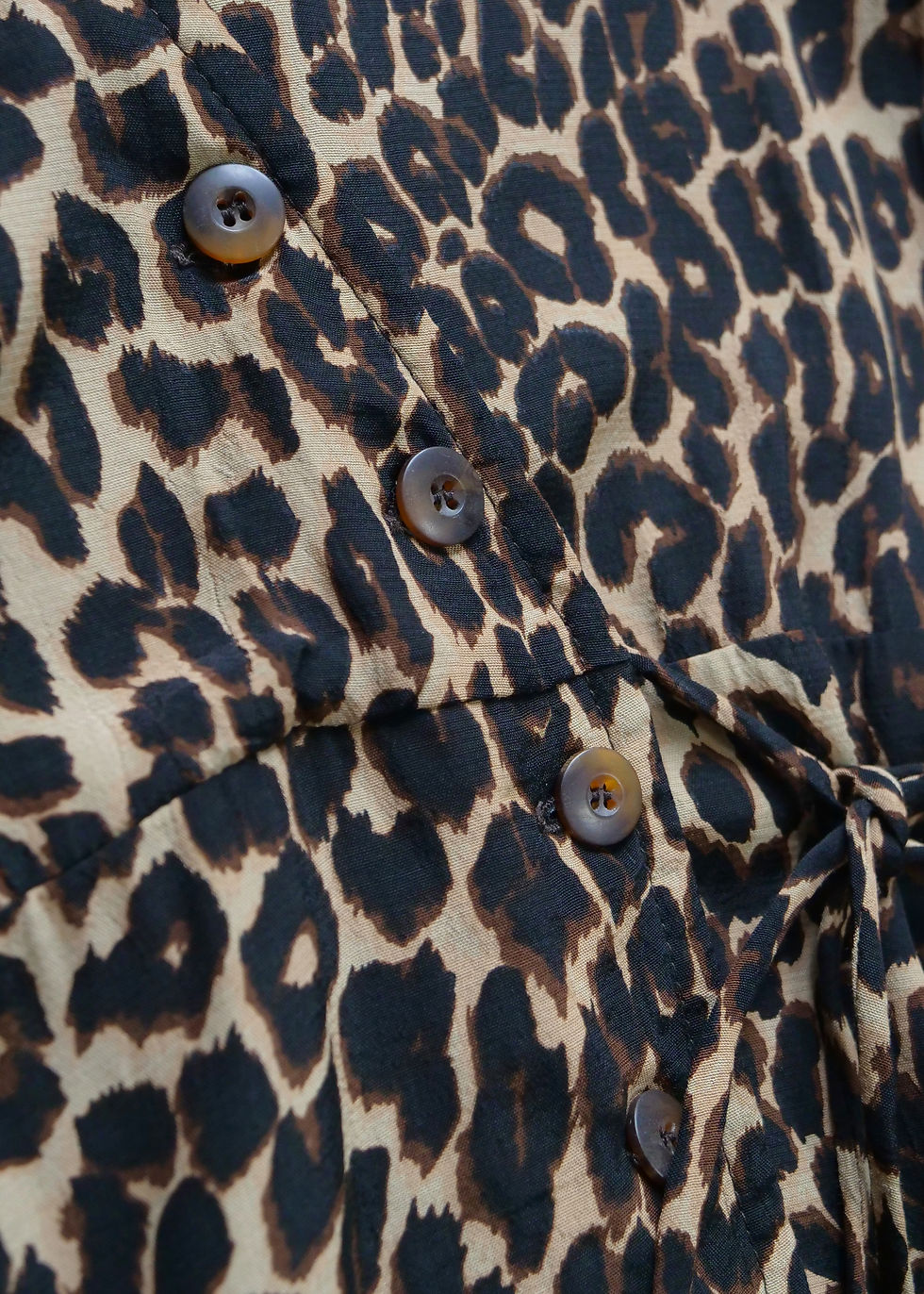 Thumbnail: Faithfull The Brand Anne Marie Leopard Dress | UK 8