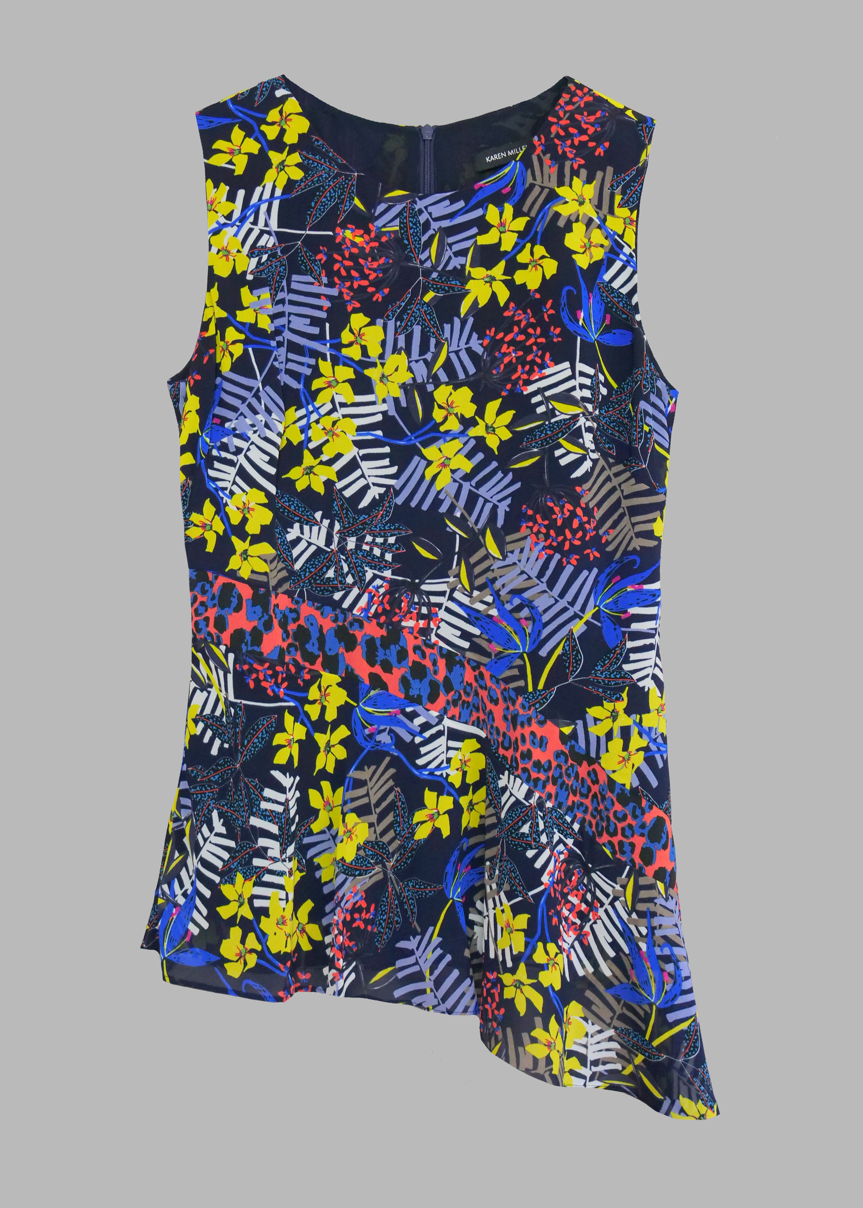 Karen Millen Floral Peplum Top | UK 8