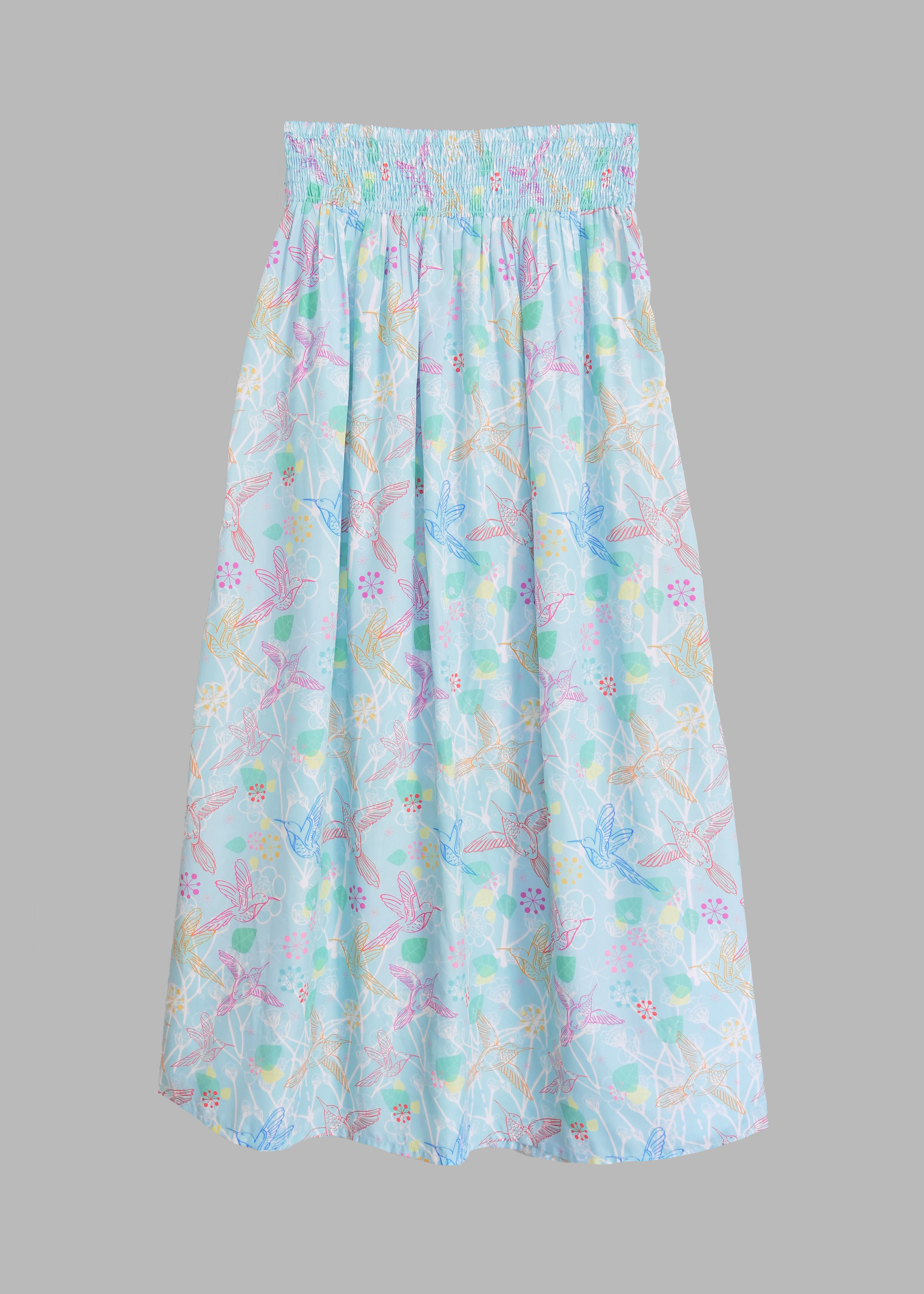 Soul Kathrine Floral Hummingbird Skirt | M
