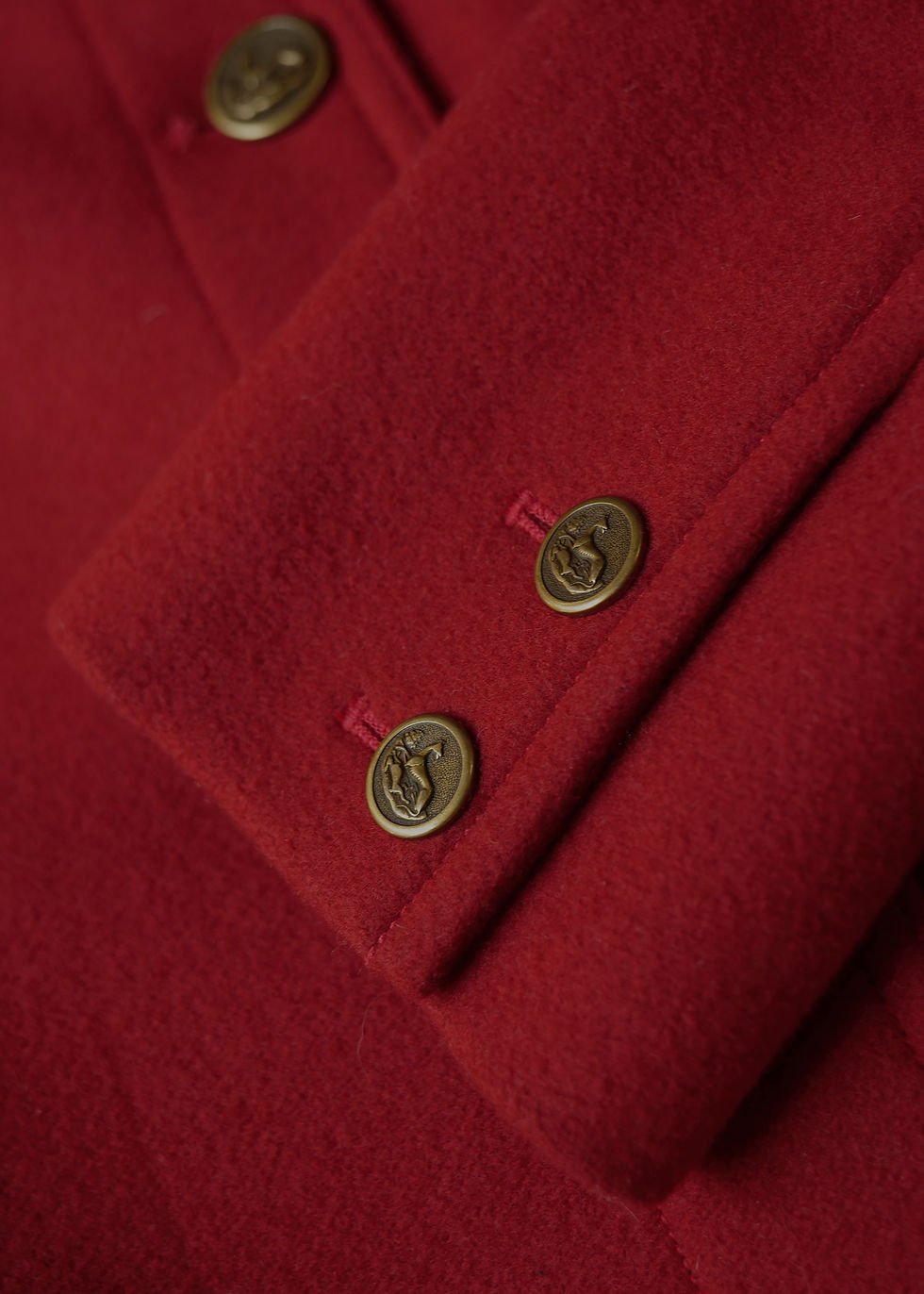 Thumbnail: Ralph Lauren Red Wool Fitted Jacket | UK 8