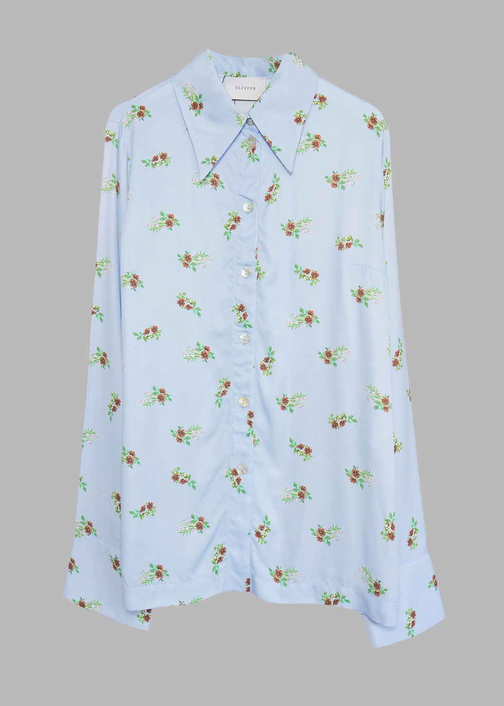 Sleeper Blossom Floral Satin Shirt | S