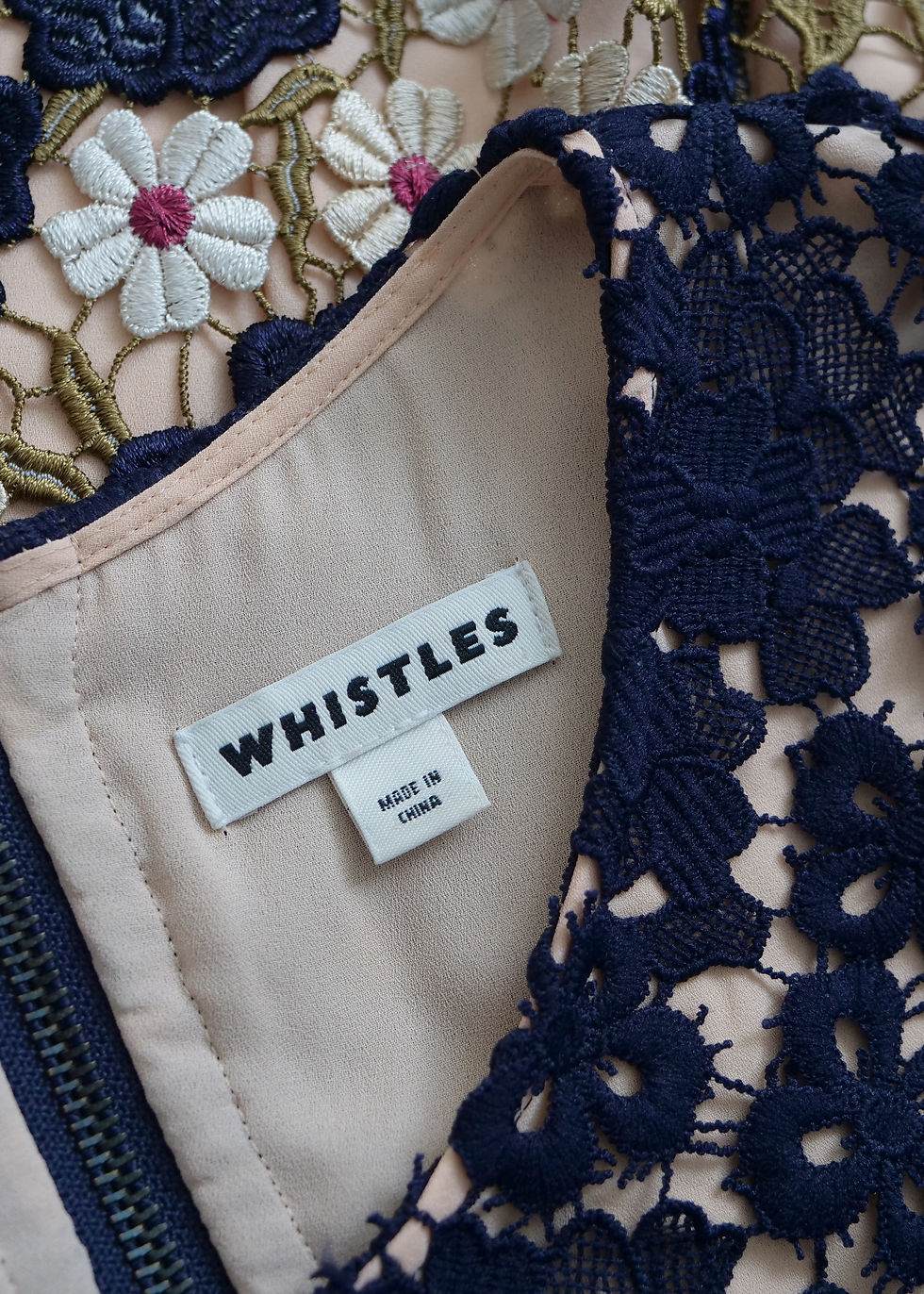 Thumbnail: Whistles Olivia Floral Guipure Lace Dress | UK 10