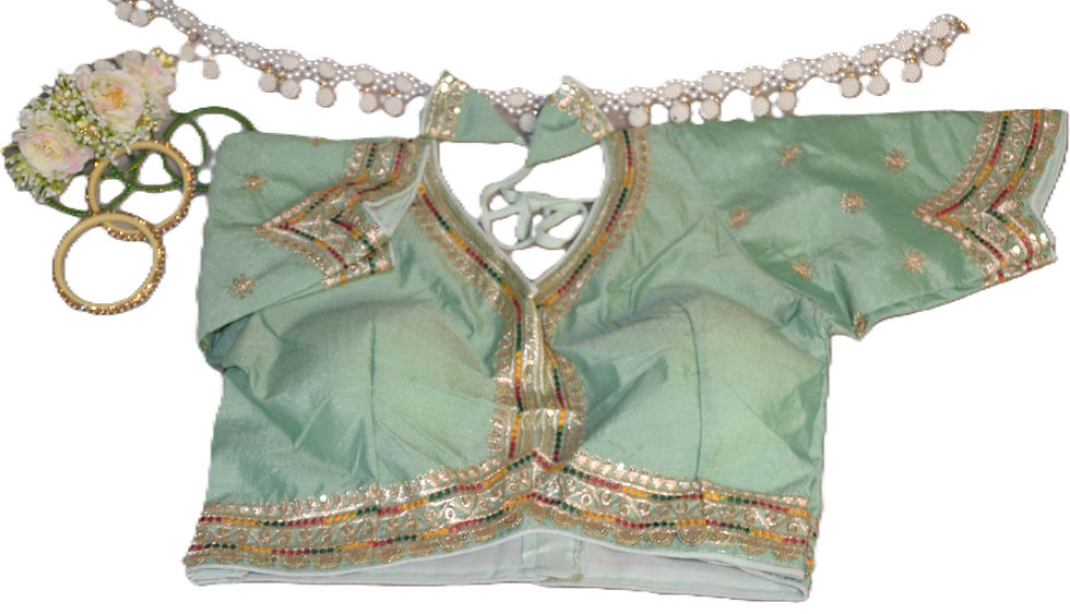 Thumbnail: Soft mint green blouse