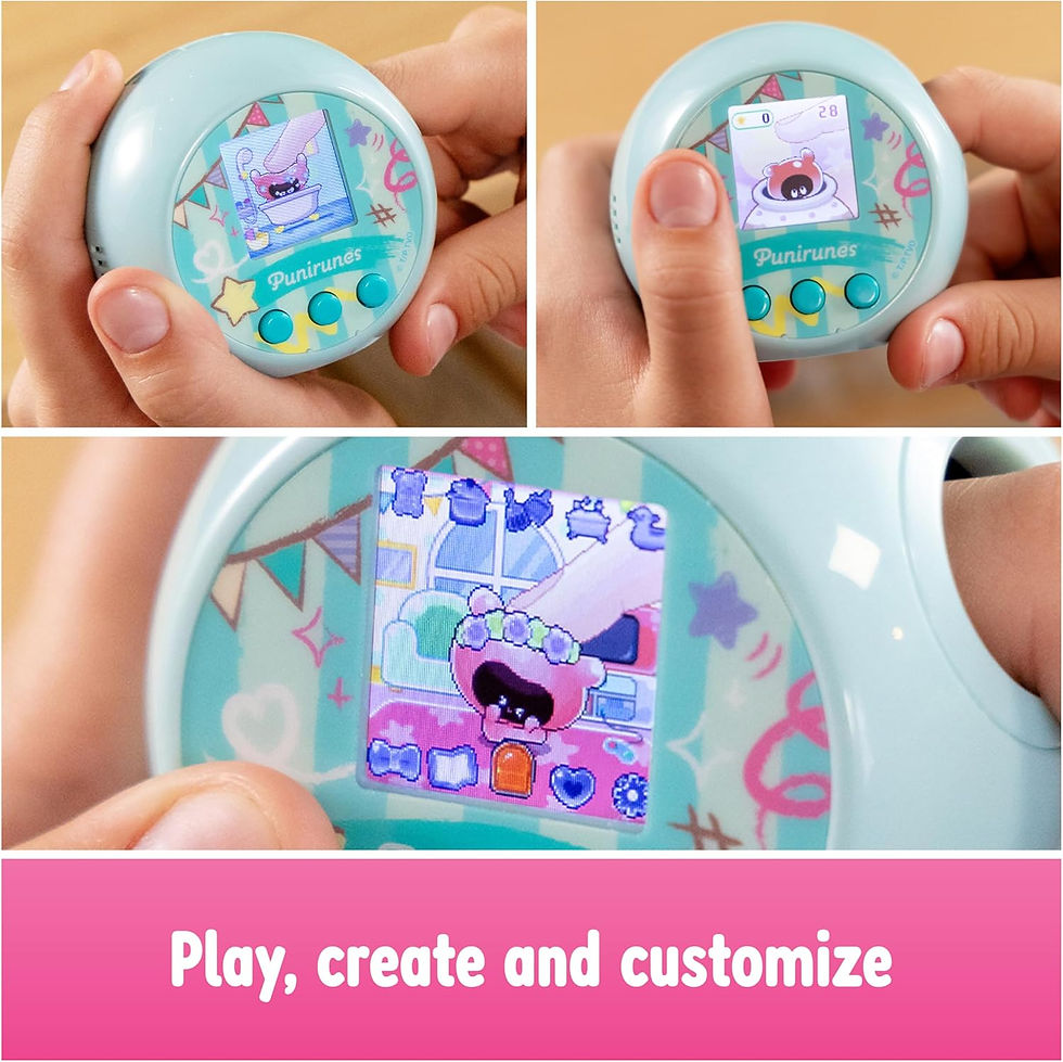 Thumbnail: Punirunes, Interactive Digital Toy with 55 Squishy Characters Inside, Reacts to Touch, Full-Colour Display, Kids’ Toys for Gi