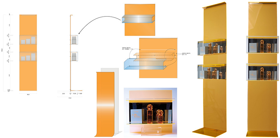 Air France Courrèges Fille de l'Air Display POS Point of Sale Perfume Fragrance Product Graphic Designer Visual Merchandising Hong Kong
