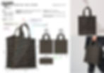 APM Monaco mini dark green canvas tote bag tech pack by Bastien Carsana, with black graffiti patterns.