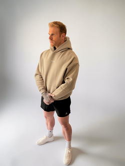 BEIGE OVER HOODY FULL BODY