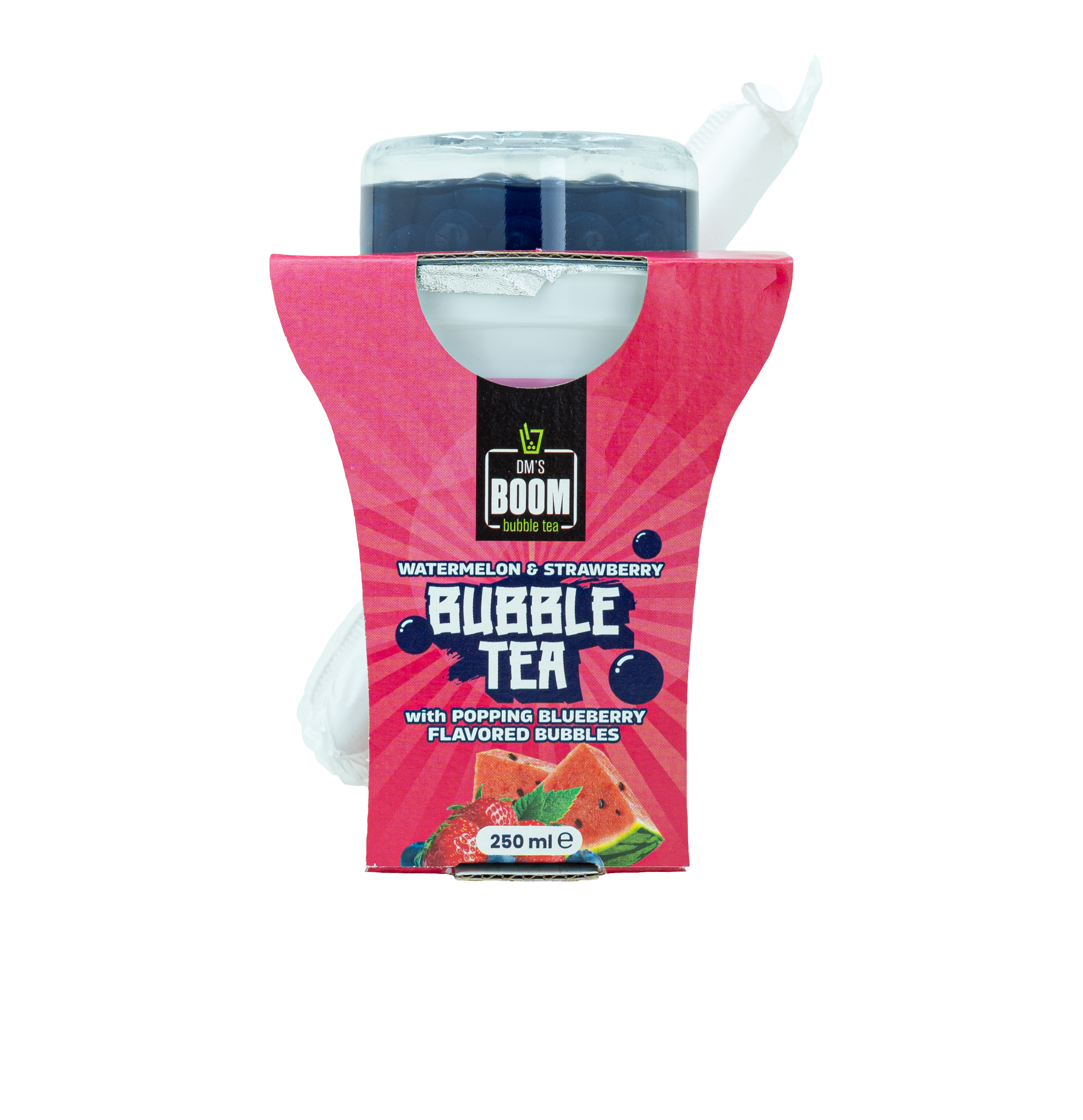 Bubble Tea Melancia e Morango 12x250m