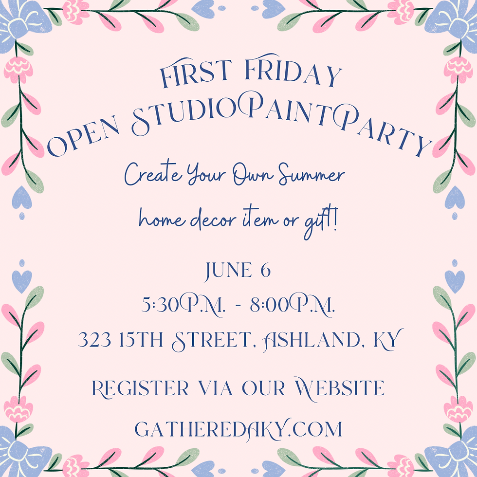 First Friday Open Studio Paint Party