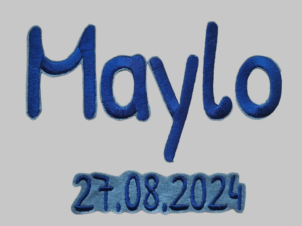 Miniaturbild: Schriftzug Name Aufnäher Patch 6cm hoch