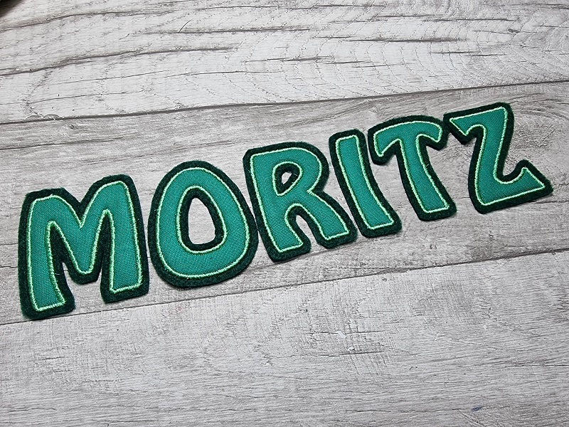 Miniaturbild: Alphabet Applikation Aufnäher "MORITZ"