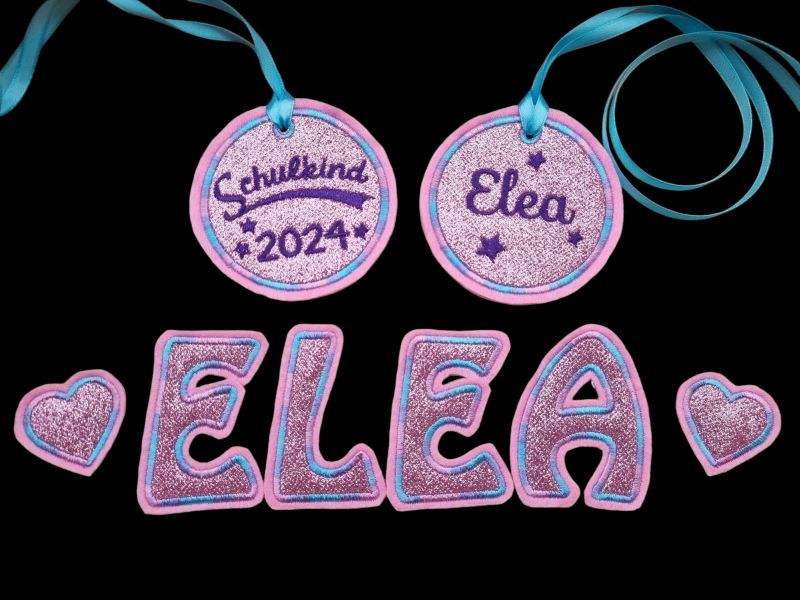 Miniaturbild: Alphabet Applikation Aufnäher "ELEA"