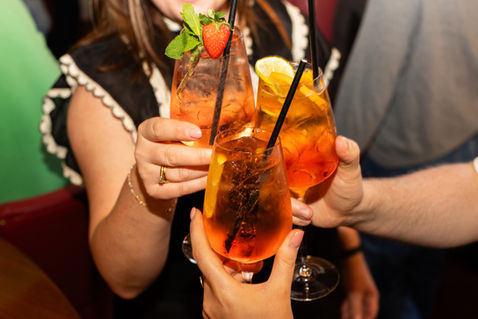Spritz menu in an Edinburgh pub