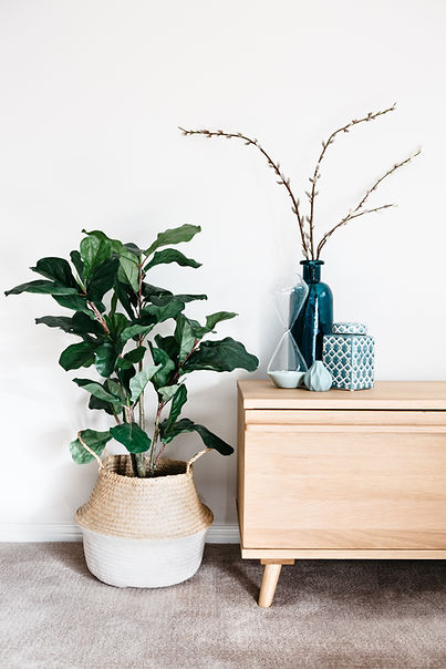 Decoração de sala de estar elegante