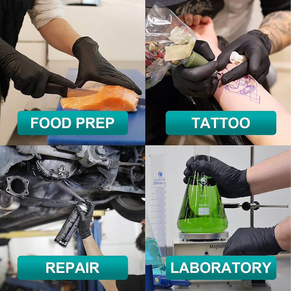 Thumbnail: Schneider Vinyl Synthetic Exam Gloves, 4 Mil, Latex Free Disposable Gloves for 