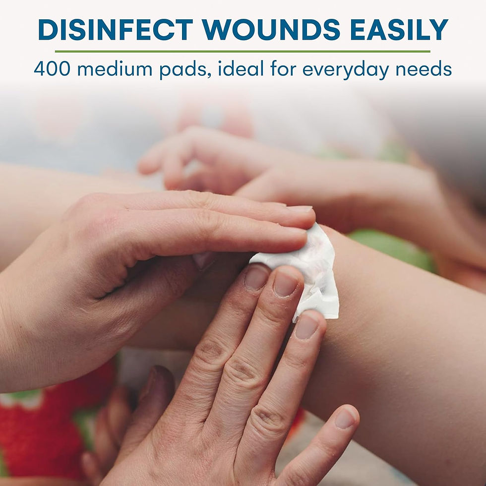 Thumbnail: Care Touch Alcohol Wipes Individually Wrapped - Prep Pads with 70% Isopropyl Al