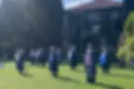 Boğaziçi University academics on the 1000th day of their protest vigil against the appointment of a trustee rector to their institution by the government, November 18, 2023. Photo Credit: Middle East Eye