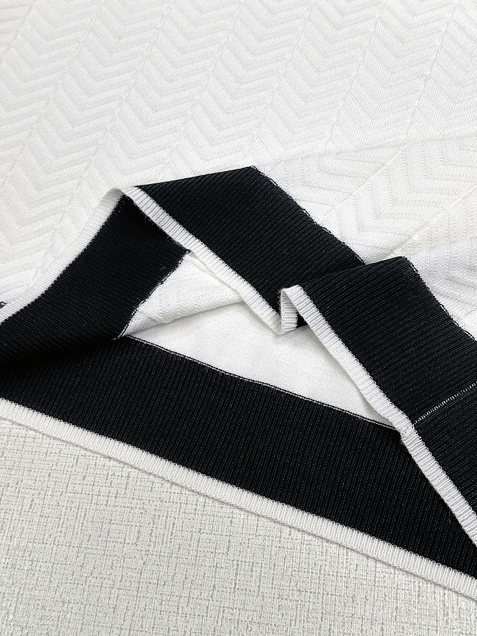 Thumbnail: Summefashion Patchwork Knitted Polo Shirts Men Business Casual Turn Down Collar 