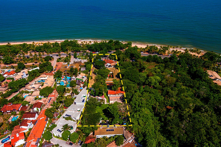 Vista aérea do Anama Family Club e do Kanoa Beach Club.