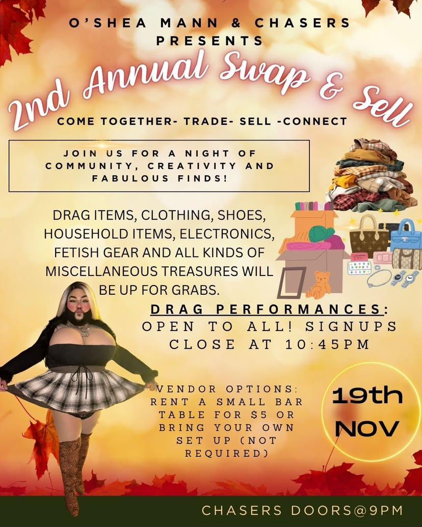 O'SHEA MANN PRESENTS 2ND ANNUAL SWAP & SELL