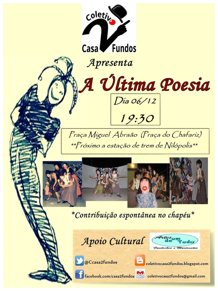 Ditadura Militar na visão do grupo de teatro Coletivo, será encenado no próximo dia 06/12