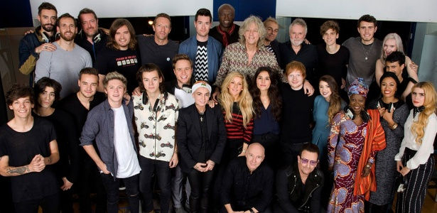 Gravação de Música contra o Ebola reúne U2, Coldplay e One Direction