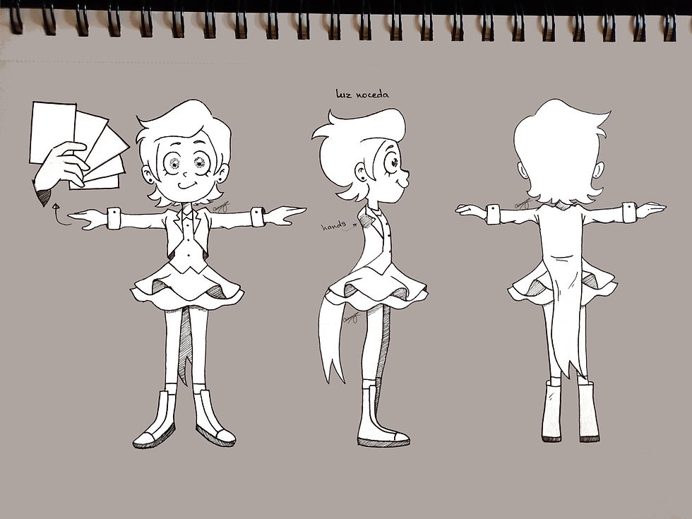 character sheet Luz