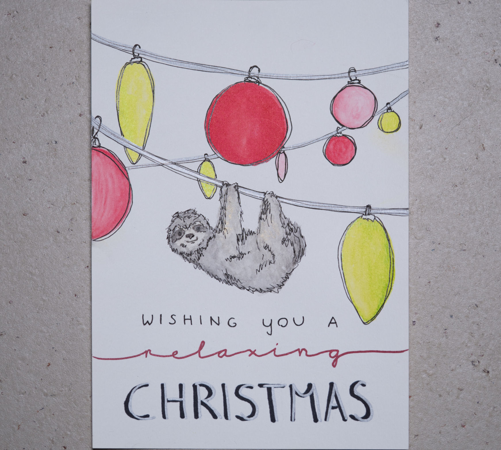 Weihnachtskarte "Relaxing Christmas"