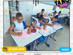 Oficina nº 07 – LerComunica – leitura e literatura, realizada dia 18/03/2025, na Escola Municipal Professor Afonso Temporal, no turno vespertino, com a turma do 5º ANO C, do fundamental 1: