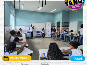 Oficina nº 02 – LerComunica – leitura e literatura, realizada dia 20/02/2025, na Escola Municipal Professor Afonso Temporal, no turno vespertino, com a turma do 5º ANO – C (4ª SÉRIE):