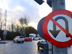U-turn if you want to. This project is not for turning.