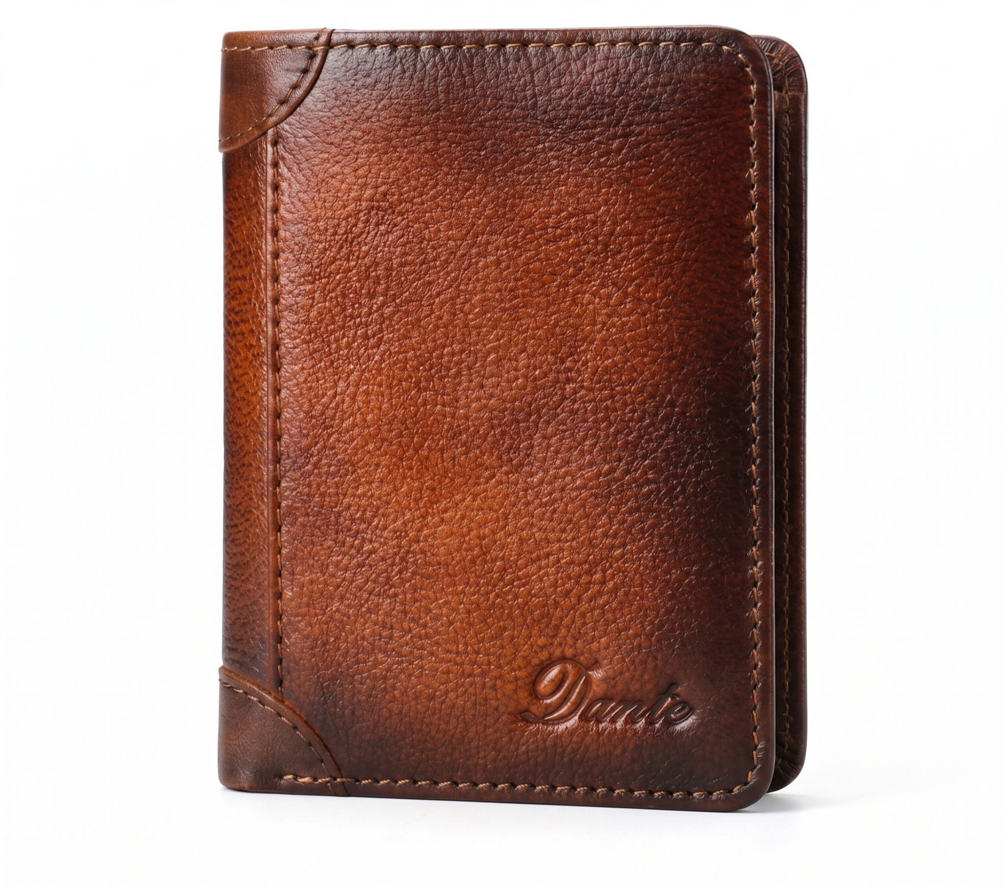 Vintage Burnished Leather Wallet