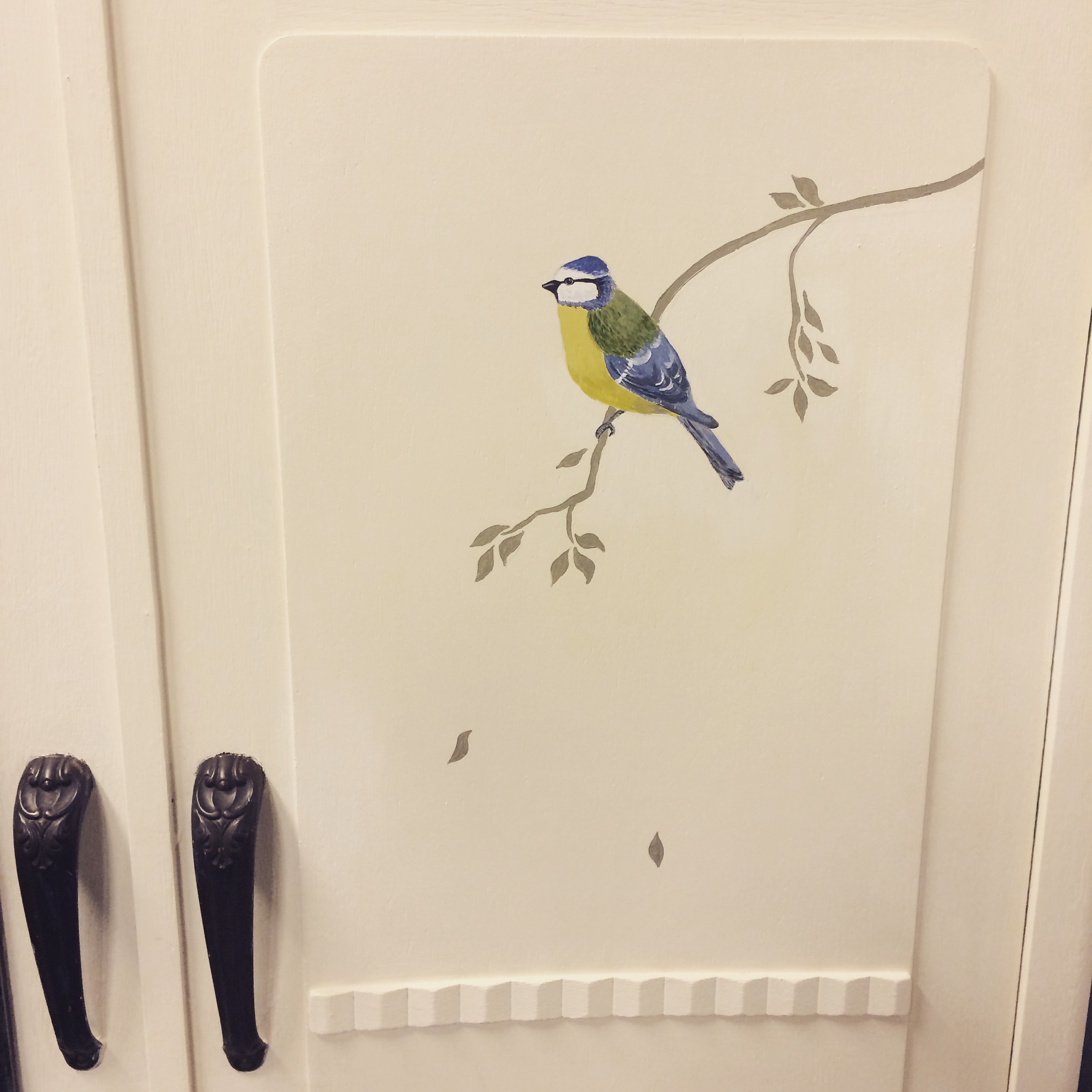 Pimpelmees handgeschilderd