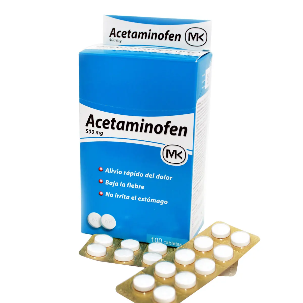 Acetaminofén Tabletas 500mg