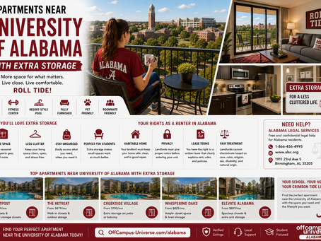 Apartments Near University OF Alabama With Extra Storage: What Counts as Real Storage