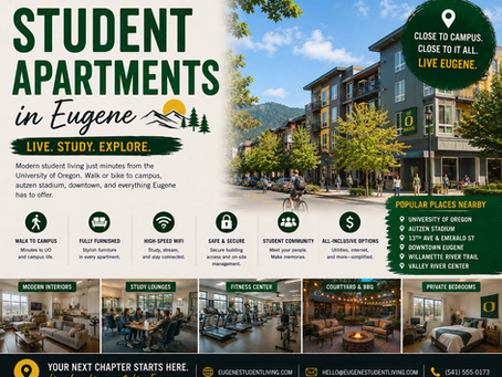 Eugene Oregon Apartments for Students Near UO
