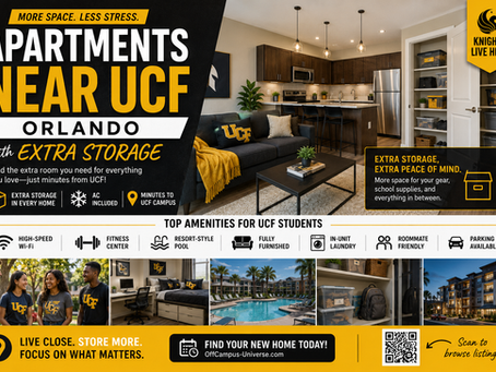 Apartments Near UCF Orlando With Extra Storage: What Counts as Real Storage