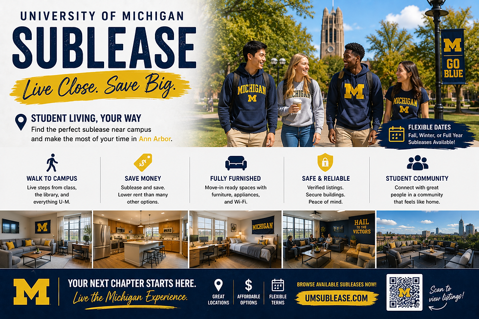 university of michigan sublease
