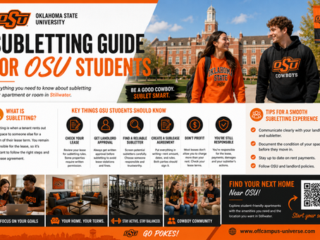Subletting Guide For Oklahoma State Students: How the Process Works