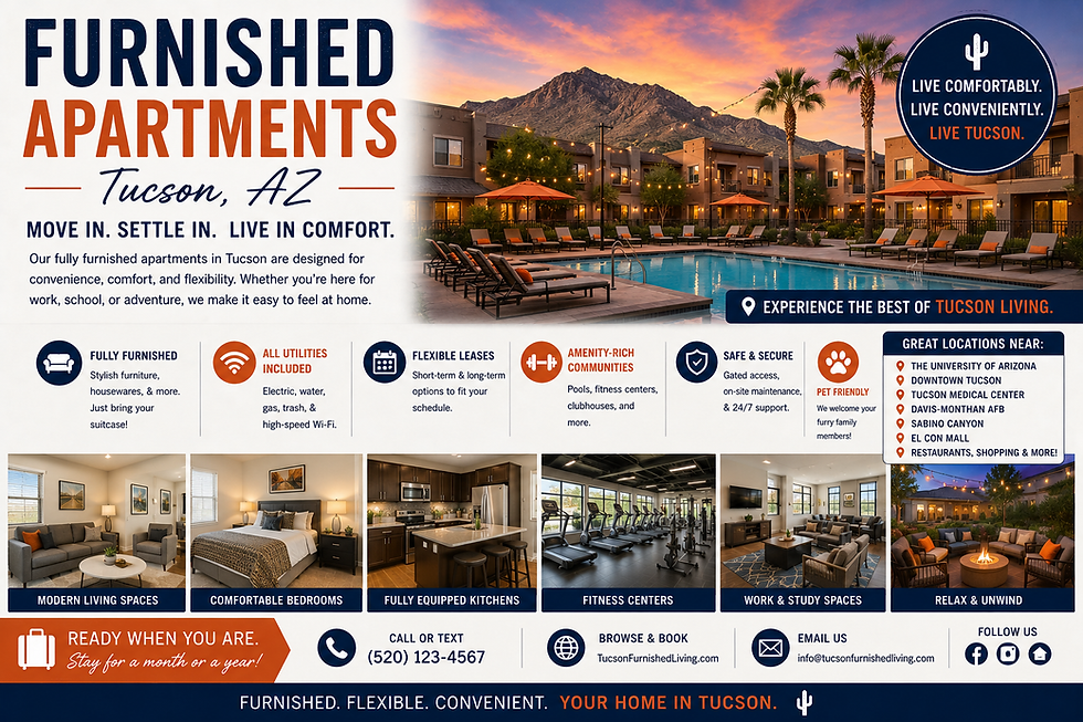 furnished apartments tucson az