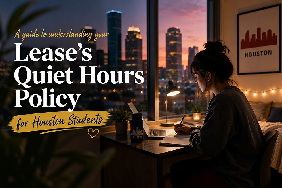 guide to understanding your lease's quiet hours policy for houston students