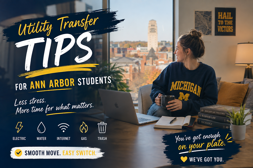 utility transfer tips for ann arbor students