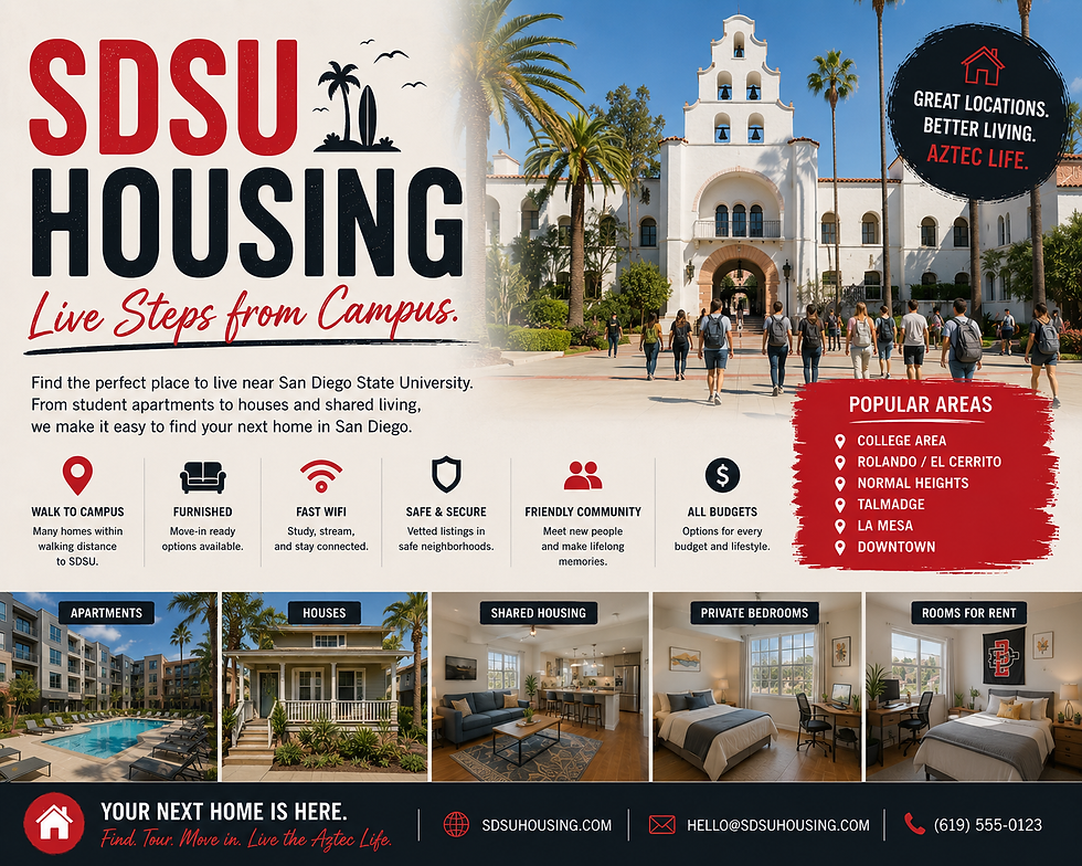 sdsu housing san diego