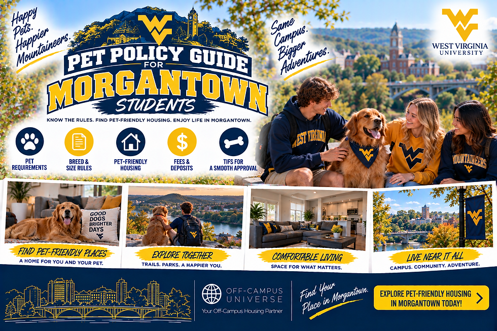 pet policy guide for morgantown students
