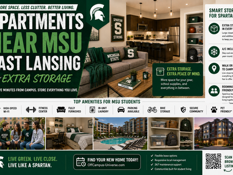 Apartments Near MSU East Lansing With Extra Storage: What Counts as Real Storage