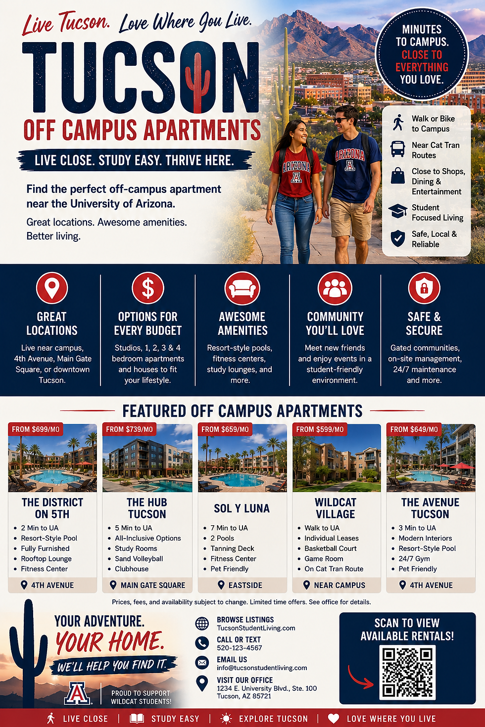 student apartments near university of arizona