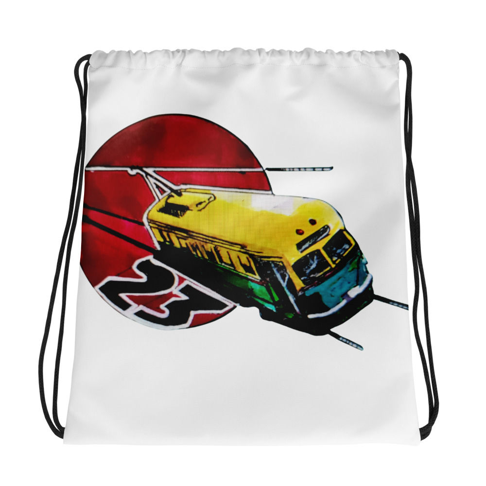 23 Trolley Stop Drawstring bag