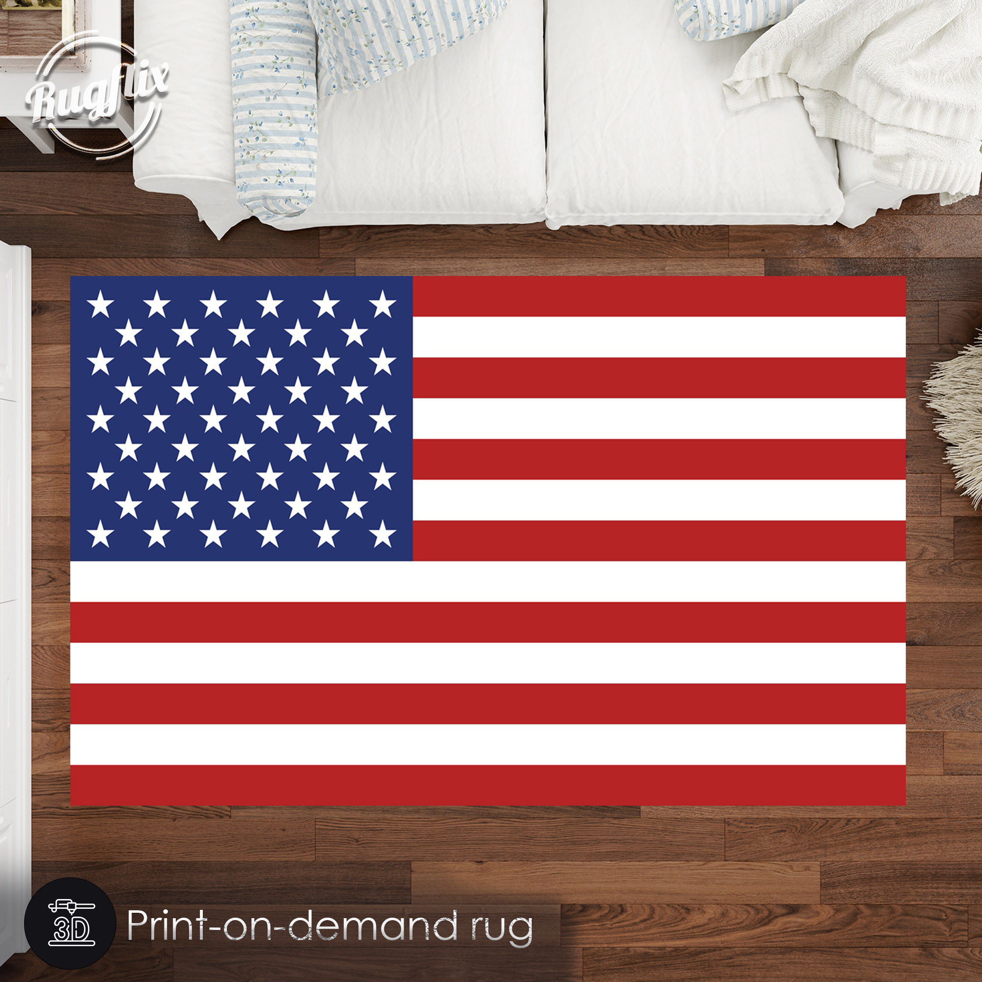 American Flag Rug